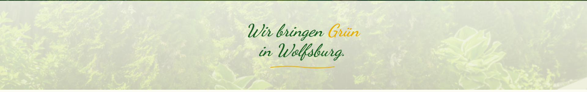 Wir bringen Grün in Wolfsburg